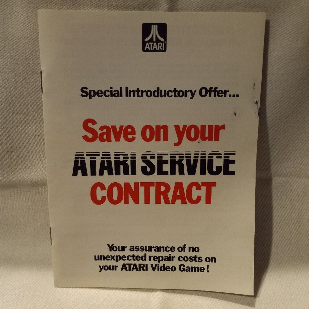 ATARI 2600 SERVICE CONTRACT